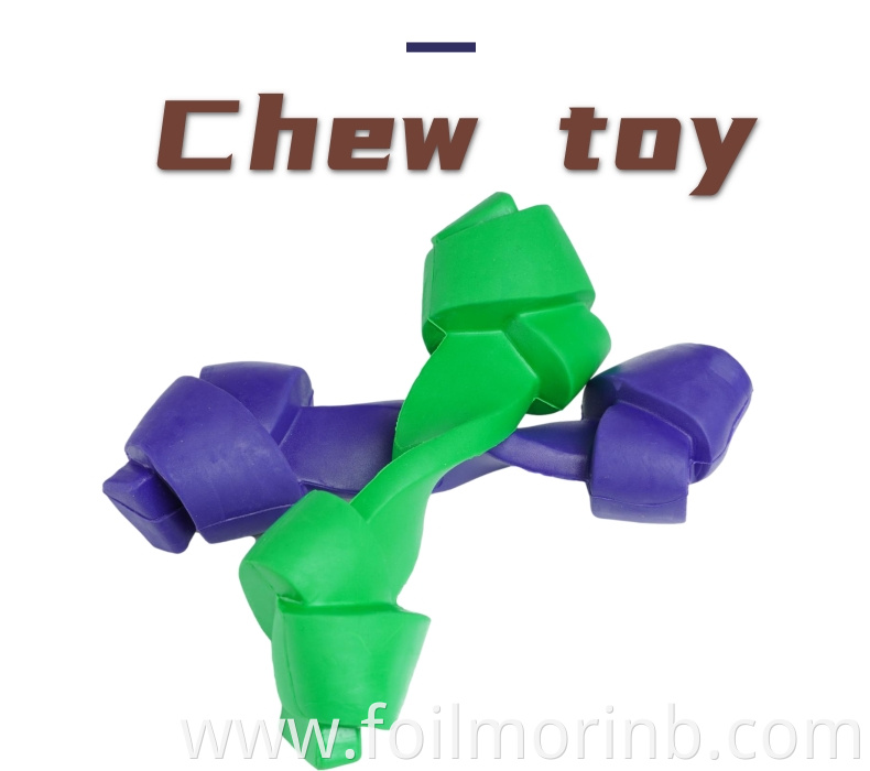 Tooth Cleaning Dumbbells Bone Dog Toy